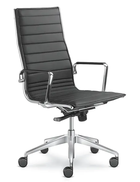 Кресло LD SEATING FLY 710 для руководителя, кожаное
