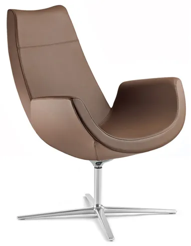 Лаунж-крісло LD SEATING RELAX RE-V-RA, F27-N6, шкіряне