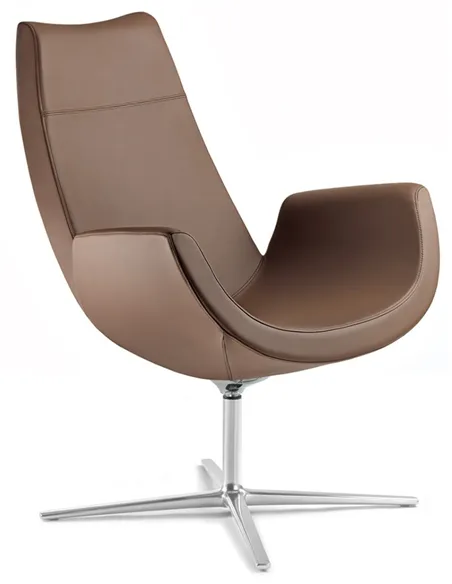Лаунж-крісло LD SEATING RELAX RE-V-RA, F27-N6, шкіряне