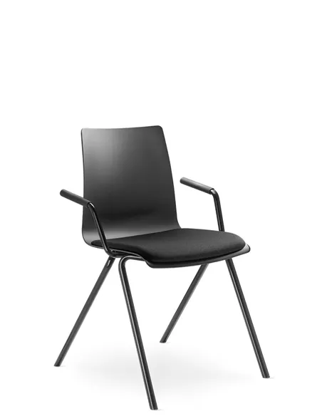 Кресло LD SEATING EVO 011-N1, BR для посетителей, на ножках