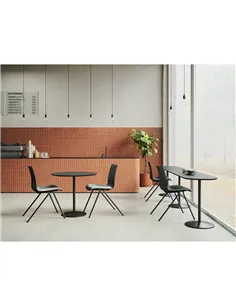 Кресло LD SEATING EVO 011-N1, BR для посетителей, на ножках 2
