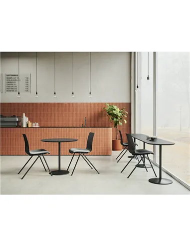 Кресло LD SEATING EVO 011-N1, BR для посетителей, на ножках