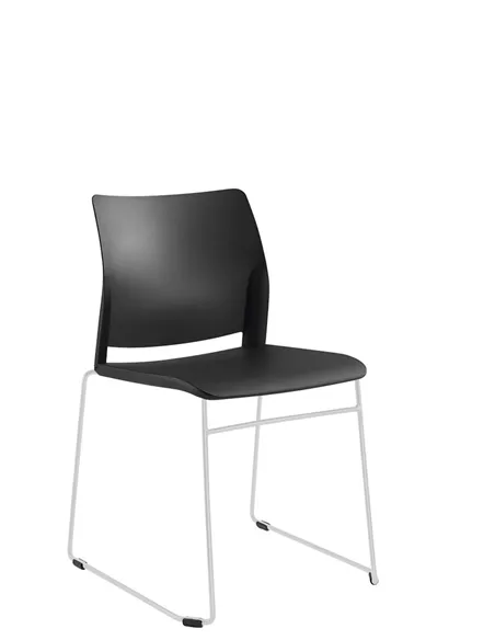 Кресло LD SEATING TREND 520-Q-N4 для посетителей, на полозьях