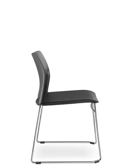 Кресло LD SEATING TREND 520-Q-N4 для посетителей, на полозьях