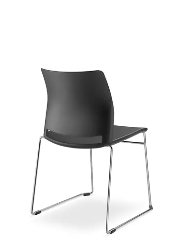 Кресло LD SEATING TREND 520-Q-N4 для посетителей, на полозьях