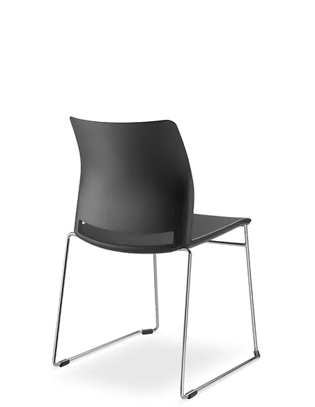 Кресло LD SEATING TREND 520-Q-N4 для посетителей, на полозьях