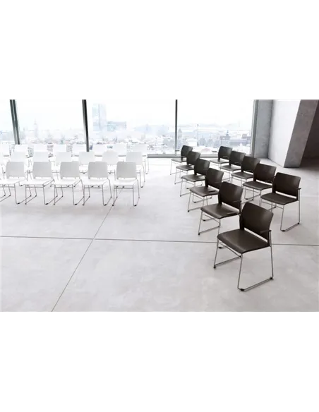 Кресло LD SEATING TREND 520-Q-N4 для посетителей, на полозьях