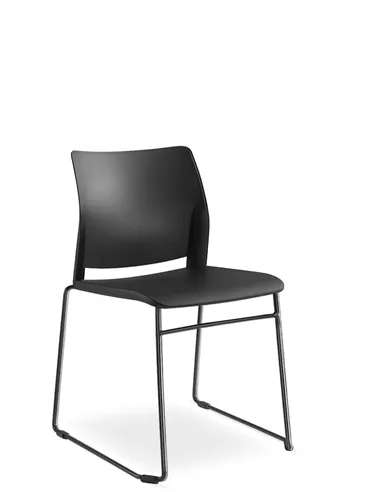 Кресло LD SEATING TREND 520-Q-N1 для посетителей, на полозьях