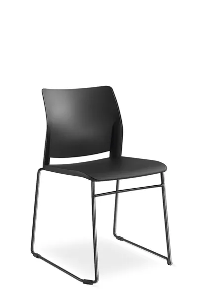 Кресло LD SEATING TREND 520-Q-N1 для посетителей, на полозьях