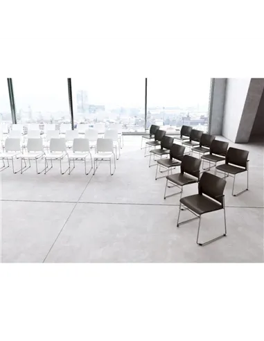 Крісло LD SEATING TREND 521-Q-N4 для відвідувачів, на полозах
