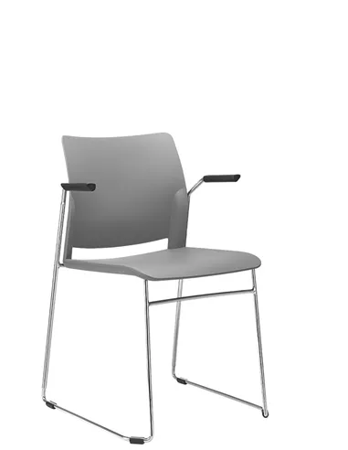Крісло LD SEATING TREND 520-Q-N4, BR для відвідувачів, на полозах