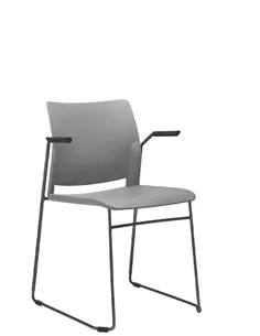 Кресло LD SEATING TREND 520-Q-N1, BR для посетителей, на полозьях