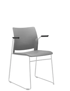 Кресло LD SEATING TREND 520-Q-N0, BR для посетителей, на полозьях