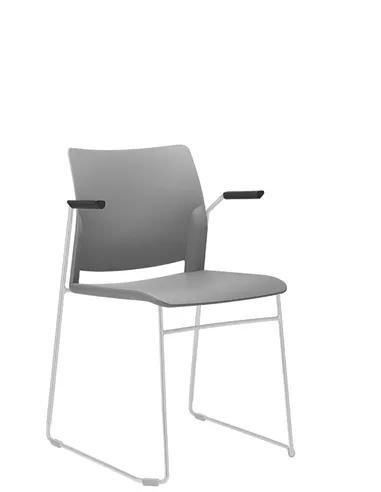 Крісло LD SEATING TREND 520-Q-N0, BR для відвідувачів, на полозах