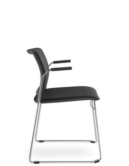 Крісло LD SEATING TREND 521-Q-N4, BR для відвідувачів, на полозах
