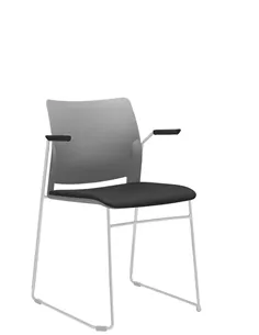 Кресло LD SEATING TREND 521-Q-N0, BR для посетителей, на полозьях
