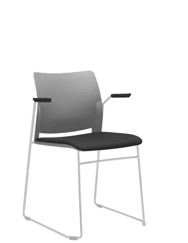 Крісло LD SEATING TREND 521-Q-N0, BR для відвідувачів, на полозах