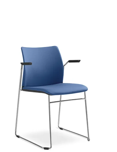 Крісло LD SEATING TREND 522-Q-N4, BR для відвідувачів, на полозах