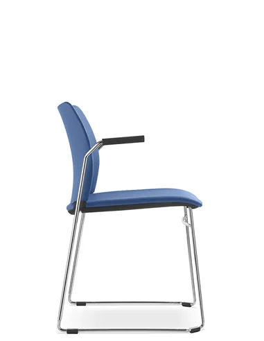 Крісло LD SEATING TREND 522-Q-N4, BR для відвідувачів, на полозах
