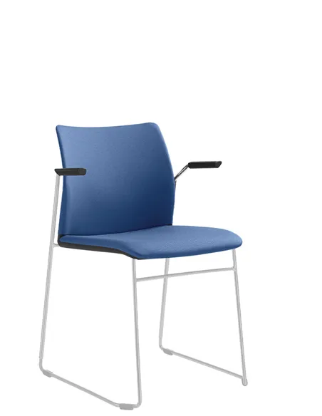 Крісло LD SEATING TREND 522-Q-N0, BR для відвідувачів, на полозах