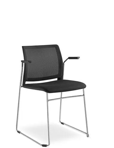 Крісло LD SEATING TREND 525-Q-N4, BR для відвідувачів, на полозах