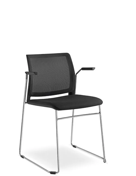 Крісло LD SEATING TREND 525-Q-N4, BR для відвідувачів, на полозах