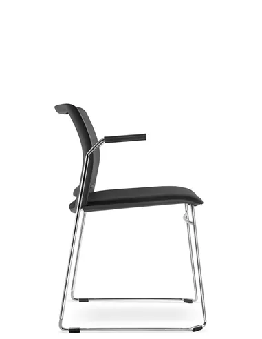 Крісло LD SEATING TREND 525-Q-N4, BR для відвідувачів, на полозах