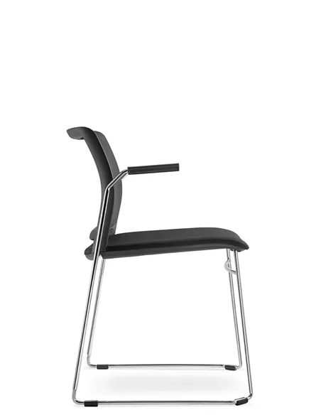 Крісло LD SEATING TREND 525-Q-N4, BR для відвідувачів, на полозах