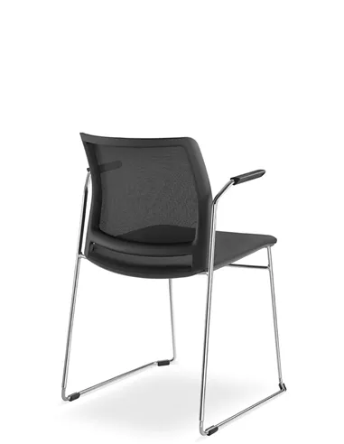 Крісло LD SEATING TREND 525-Q-N4, BR для відвідувачів, на полозах