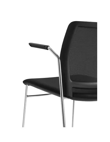 Крісло LD SEATING TREND 525-Q-N4, BR для відвідувачів, на полозах