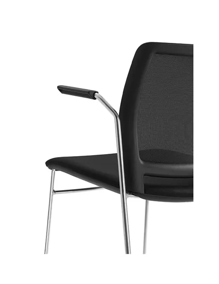 Крісло LD SEATING TREND 525-Q-N4, BR для відвідувачів, на полозах