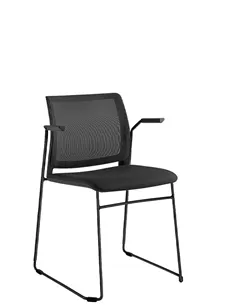 Кресло LD SEATING TREND 525-Q-N1, BR для посетителей, на полозьях