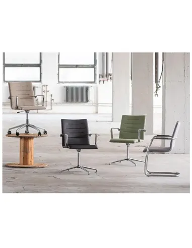 Кресло LD SEATING OSLO 225-Z-N4 для посетителей, на полозьях