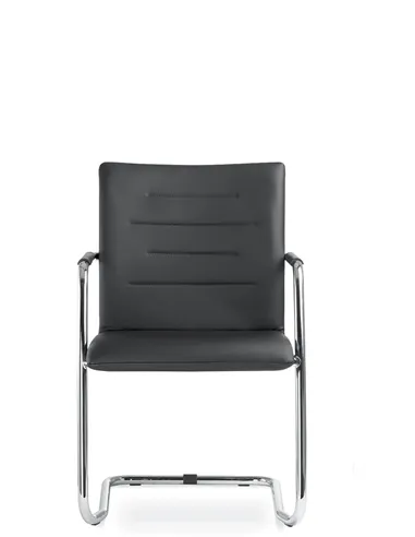 Кресло LD SEATING OSLO 225-Z-N4 для посетителей, кожаное