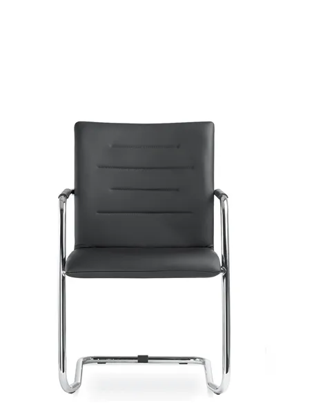 Кресло LD SEATING OSLO 225-Z-N4 для посетителей, кожаное