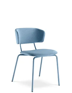 Кресло LD SEATING FLEXI CHAIR 120-NC-BLUE для посетителей, на ножках