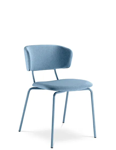 Кресло LD SEATING FLEXI CHAIR 120-NC-BLUE для посетителей, на ножках