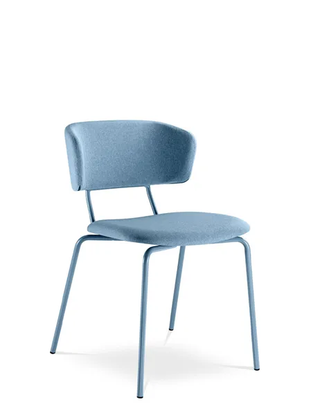 Кресло LD SEATING FLEXI CHAIR 120-NC-BLUE для посетителей, на ножках