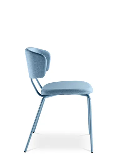Кресло LD SEATING FLEXI CHAIR 120-NC-BLUE для посетителей, на ножках