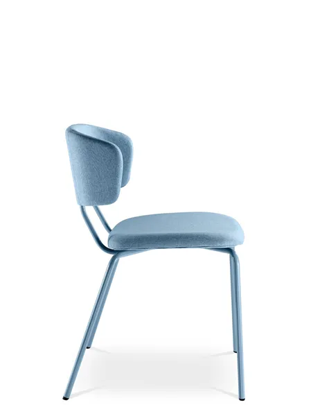 Кресло LD SEATING FLEXI CHAIR 120-NC-BLUE для посетителей, на ножках