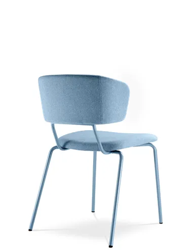 Кресло LD SEATING FLEXI CHAIR 120-NC-BLUE для посетителей, на ножках