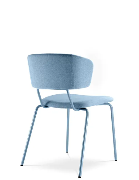Кресло LD SEATING FLEXI CHAIR 120-NC-BLUE для посетителей, на ножках