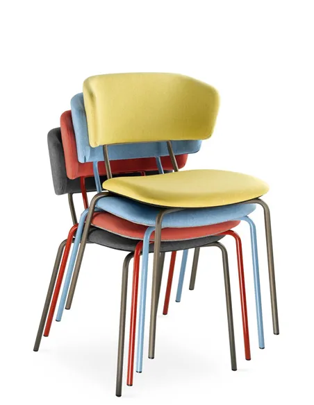Кресло LD SEATING FLEXI CHAIR 120-NC-BLUE для посетителей, на ножках