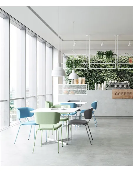 Кресло LD SEATING FLEXI CHAIR 120-NC-GREEN для посетителей, на ножках