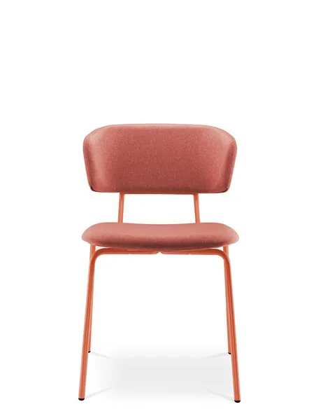 Кресло LD SEATING FLEXI CHAIR 120-NC-RED для посетителей, на ножках