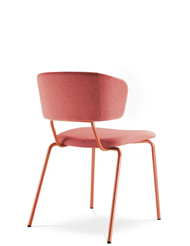 Кресло LD SEATING FLEXI CHAIR 120-NC-RED для посетителей, на ножках