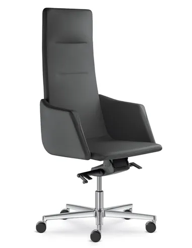 Кресло LD SEATING HARMONY 830-H кожаное, с высокой спинкой