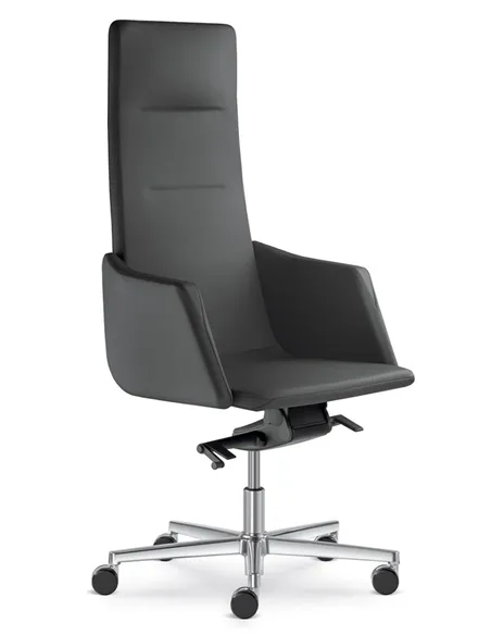 Кресло LD SEATING HARMONY 830-H кожаное, с высокой спинкой