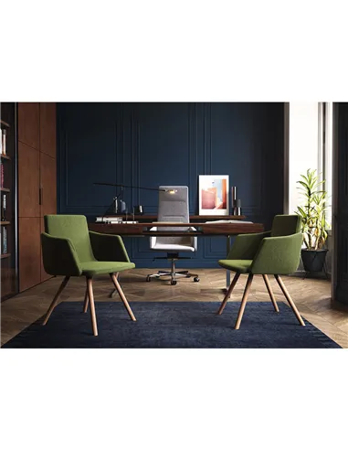 Кресло LD SEATING HARMONY 830-H кожаное, с высокой спинкой