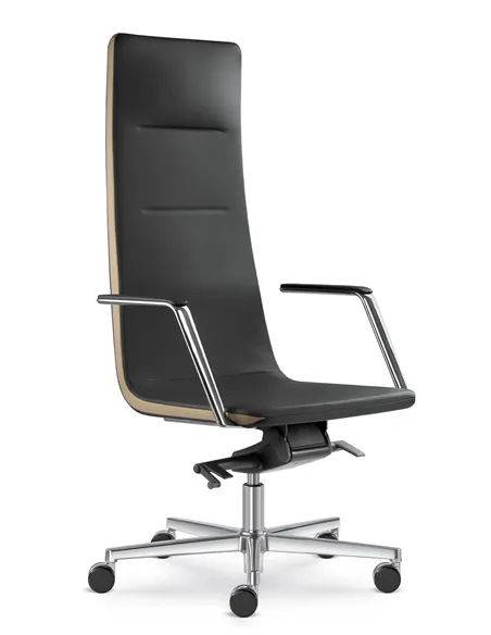 Кресло LD SEATING HARMONY 820-H кожаное, с высокой спинкой